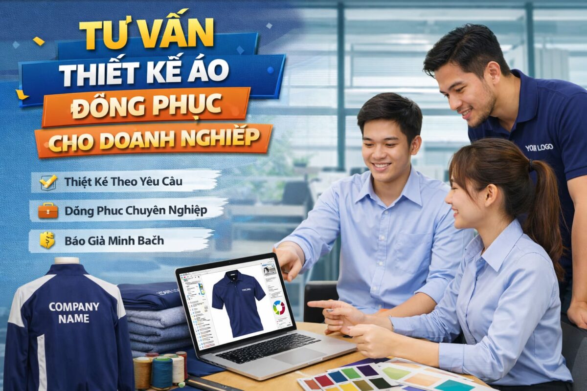 Thiết kế áo đồng phục theo yêu cầu để tạo dấu ấn riêng của doanh nghiệp